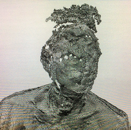 Interrupted 3D scan by artist Paul Coombs
